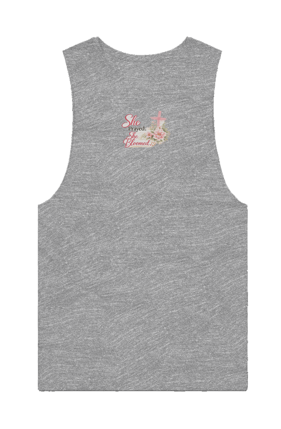 She Prayed. She Bloomed. Women's Athletic Tank